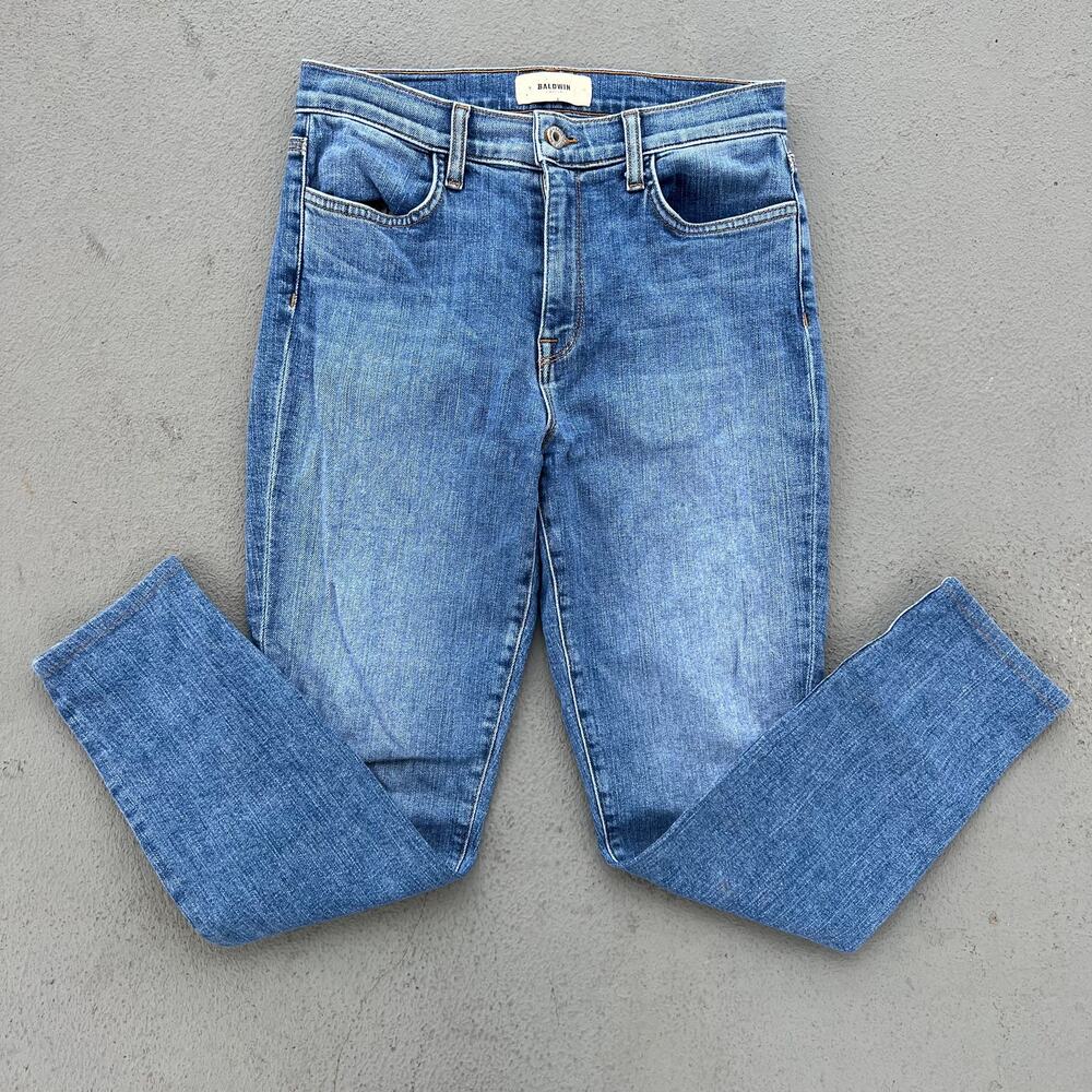 Baldwin Kansas City Karlie High Rise Cropped Skinny Jeans 28